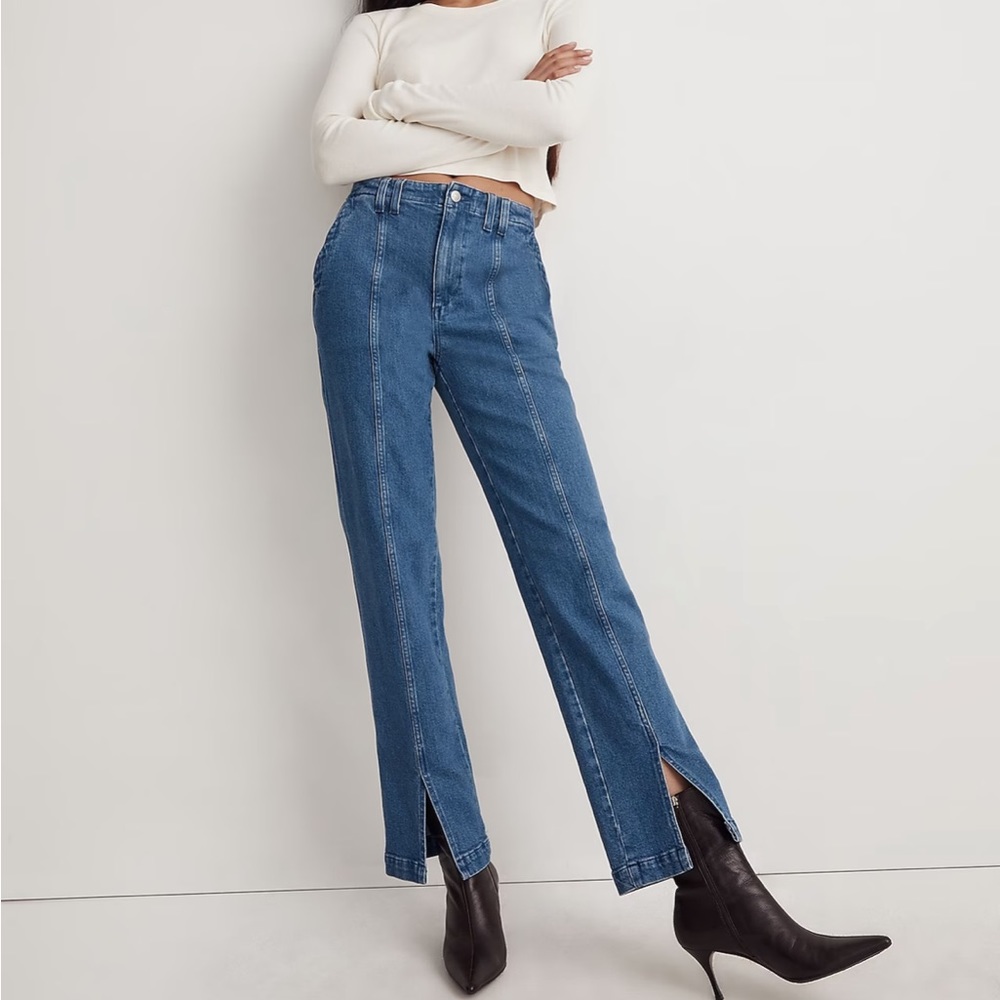 NWT Madewell The Perfect Vintage Jean in Medium Indigo Wash: Seamed Edition